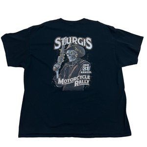 Sturgis 81st Annual Motorcycle Rally 2021 Shirt Mens 3XL Short Sleeve Biker Tee